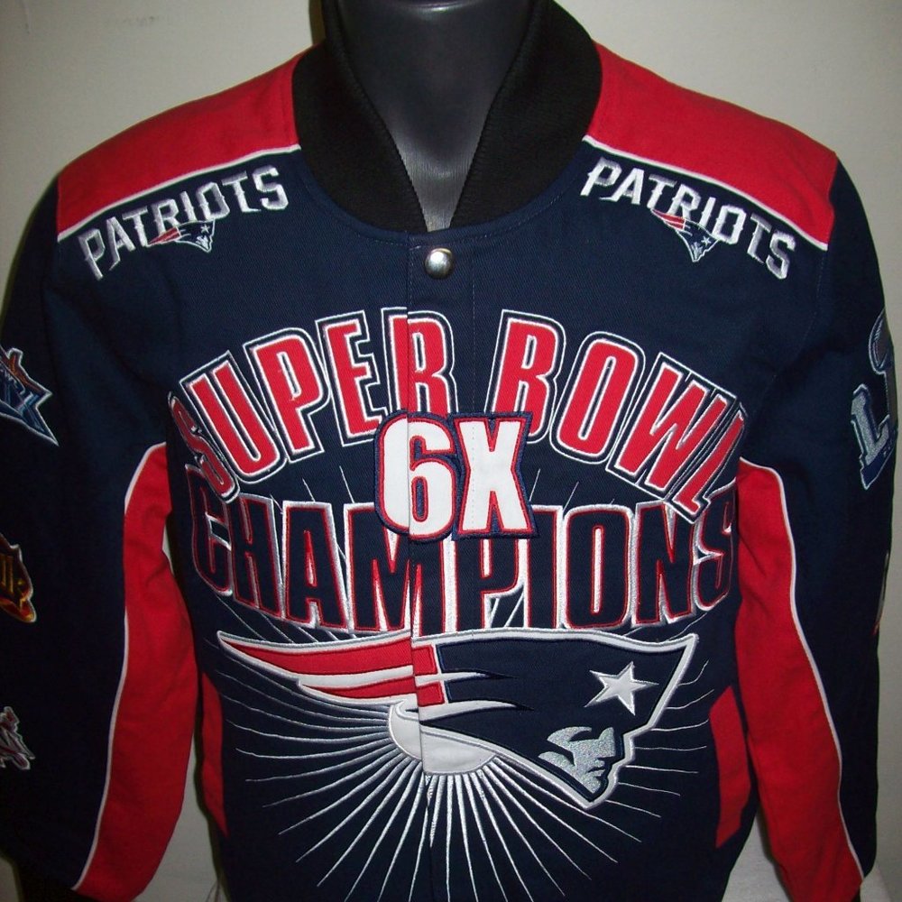 NEW ENGLAND PATRIOTS 6 TIME SUPERBOWL CHAMP JACKET